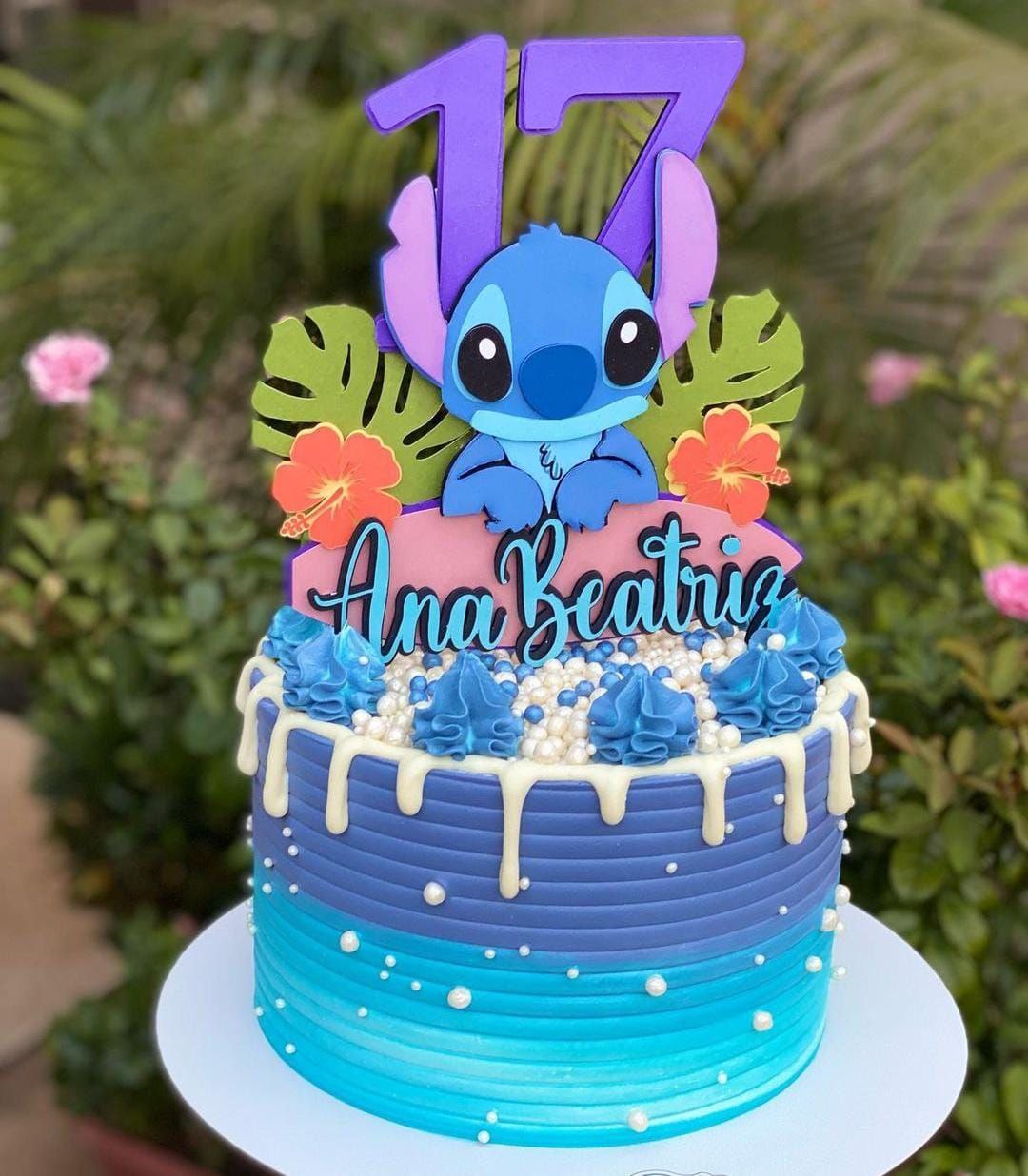 [Arquivo] Topo de bolo do Stitch prancha