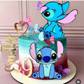 [Arquivo]- Topo de bolo do Stitch com borboleta azul e lilas
