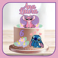 [Arquivo] - Topo de bolo do Stitch e Angel coração