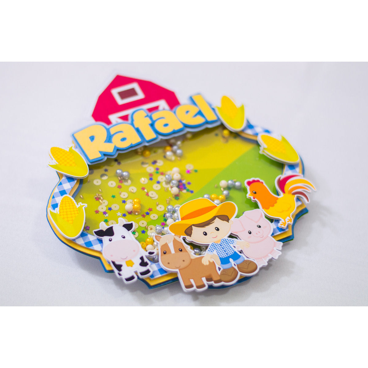 [Arquivo] - Topo de Bolo Fazendinha Shaker