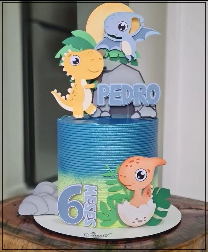 [Arquivo] - Topo de Bolo Dino Baby