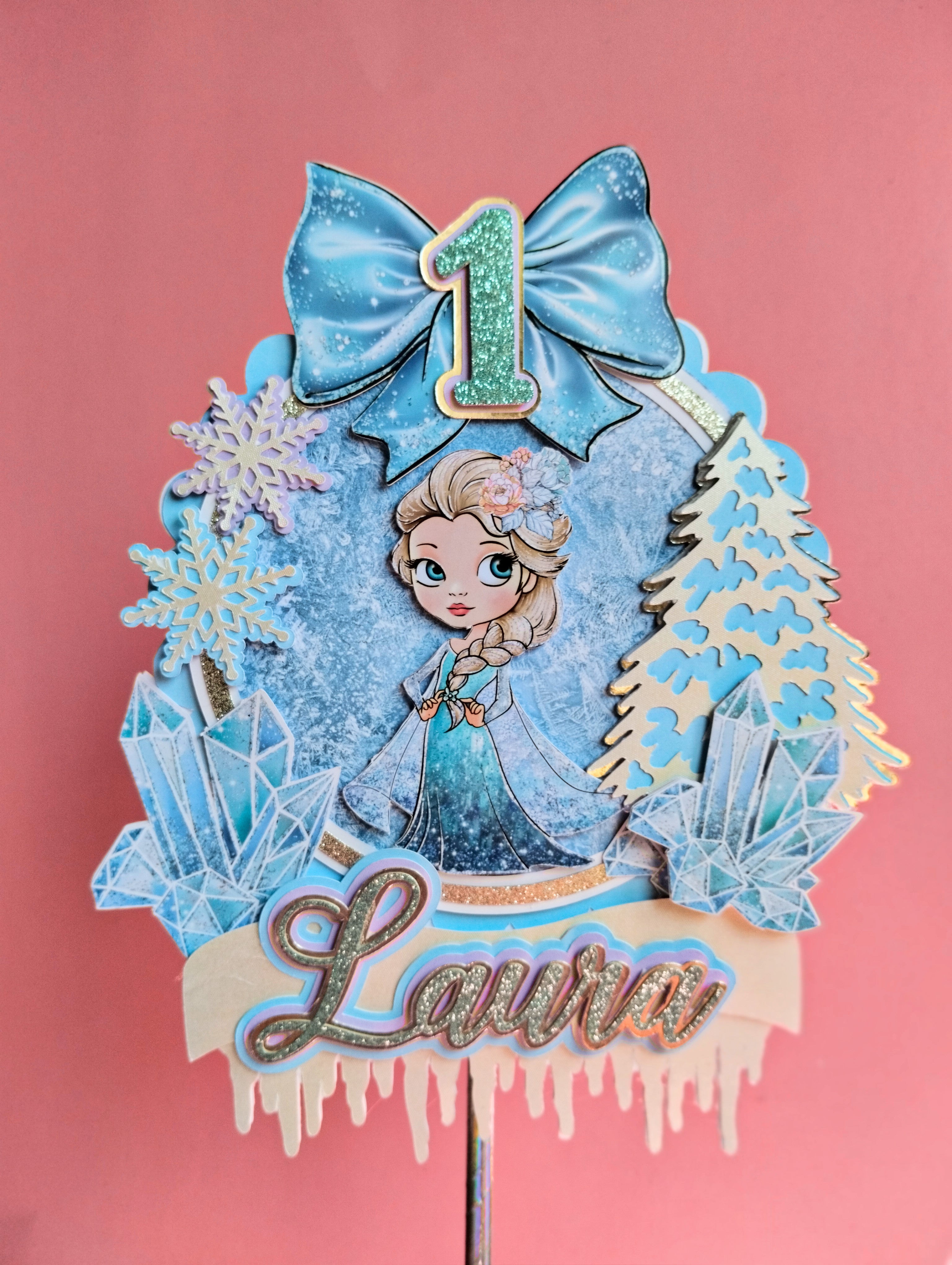 [Arquivo] - Topo de Bolo Frozen 1 aninho