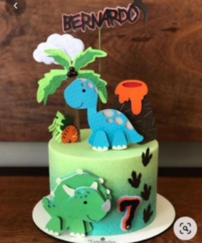 [Arquivo] Topo de Bolo Dino Baby